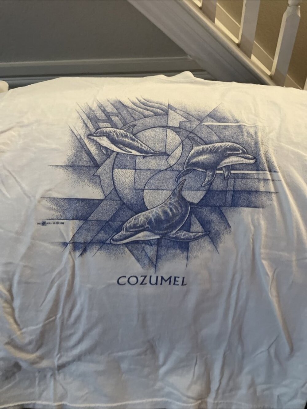 1999-Del-Sol-DOLPHINS-Cozumel Mexico Tourist Souvenir Travel  X-Large